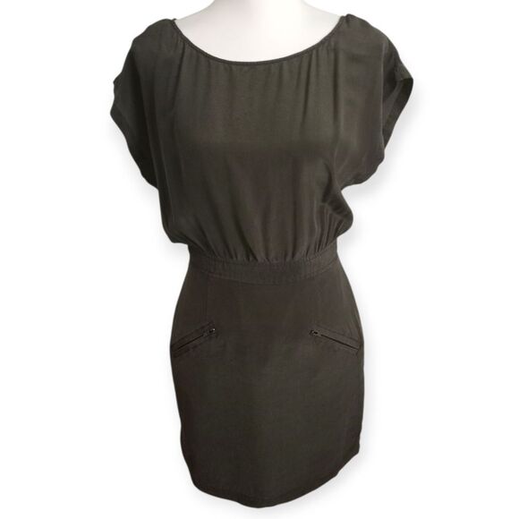 Forever 21 Green Dolman Sleeve Sheath Dress Sz.M EUC - Picture 1 of 7